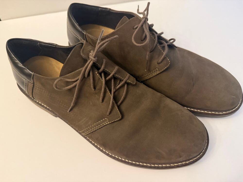 Naot Chief Oxford Dress Shoes Mens Size 13-13.5 EU 46 Lace Up Brown Suede Nubuck